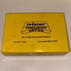 Telstar Precision Optics Split Ring Riflescope Mounts for 1” Tubes Vintage